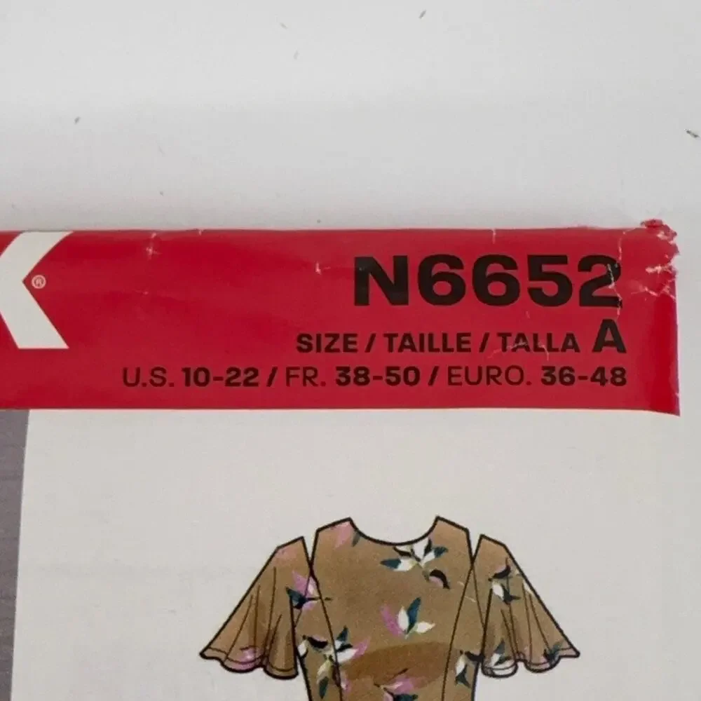 UNCUT New Look N6652 Misses Fit & Flare Dress Sewing Pattern Sizes 10-22